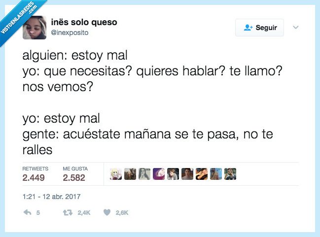 mal,hablar,mañana,dormir