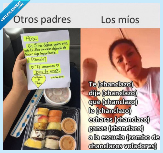 MADRE,CHANCLA,HOSTIA