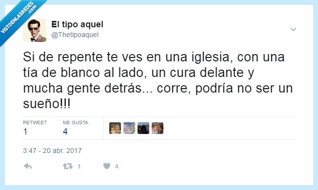 iglesia,tía,blanco,cura,gente,corre,sueño