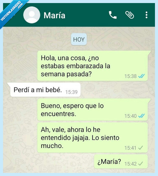 maría,perder,bebé