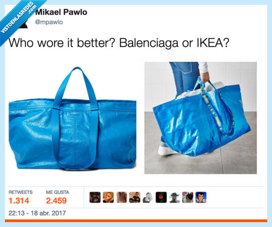 465199 - ¿Quién la lleva mejor Balenciaga o Ikea? 