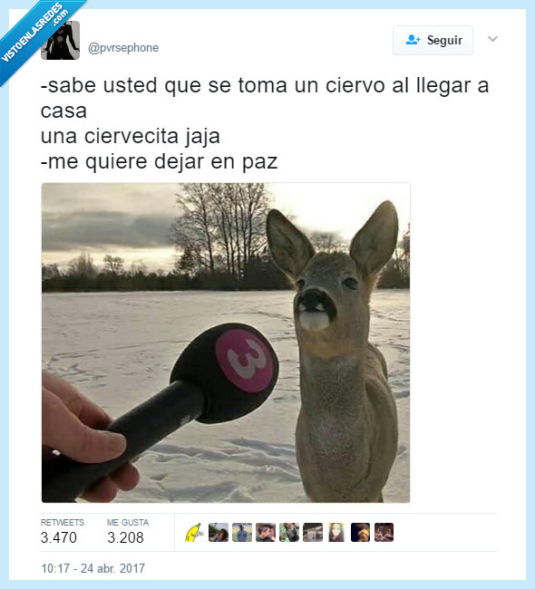 ciervo,chiste,declaración