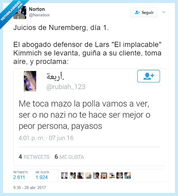 juicios,nazism defensa