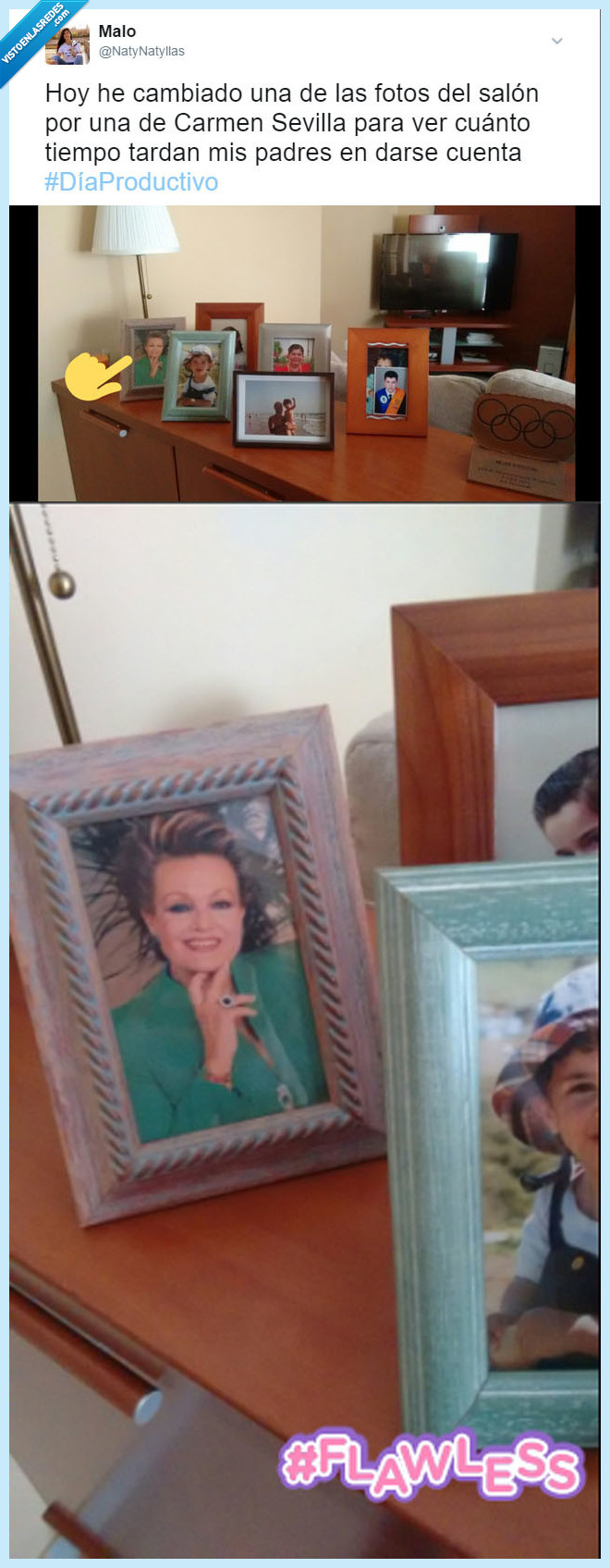 carmen sevilla,foto,marco,salón