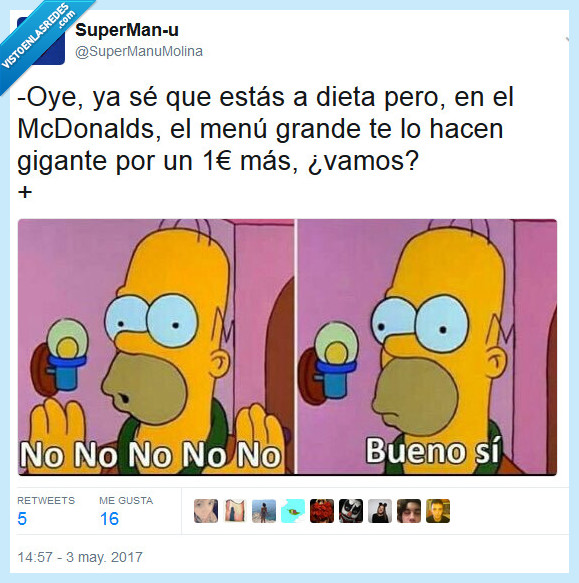 los simpsons,menú,mcdonalds,grande,gigante,dieta