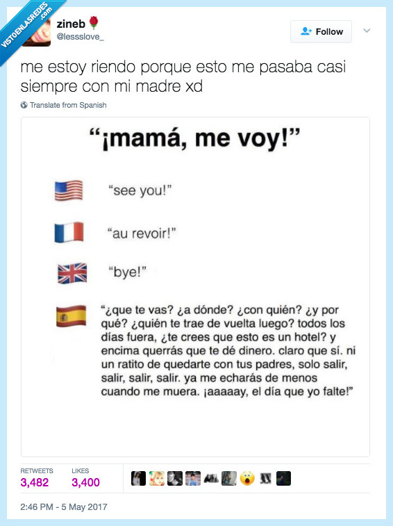 madre,mama,me voy,traducciones