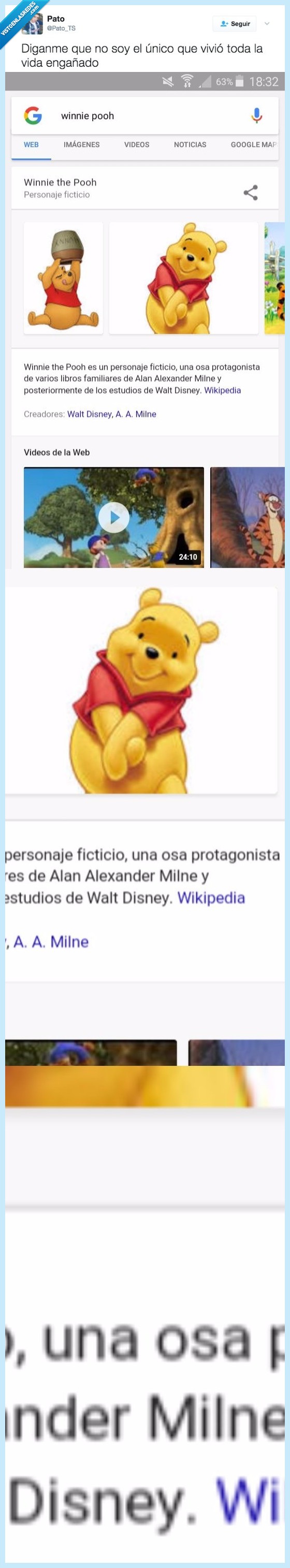 winnie the pooh,oso,osa,engañar