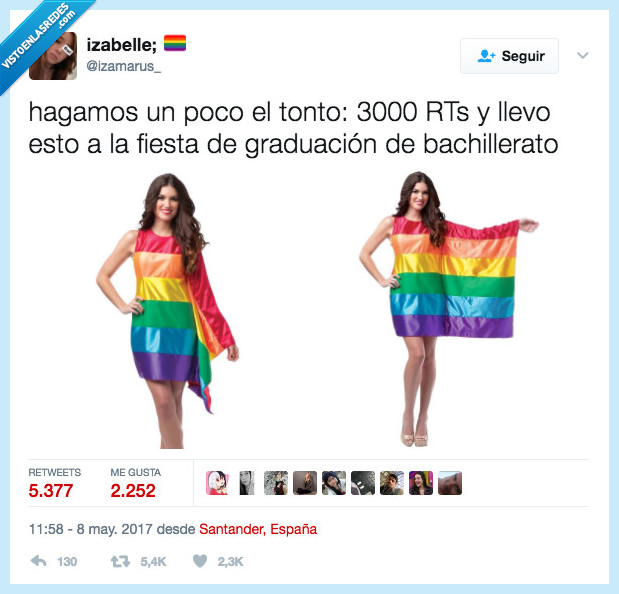 466058 - Se juega ir con este estrambótico vestido a su graduación si consigue 3000RT , por @izamarus_