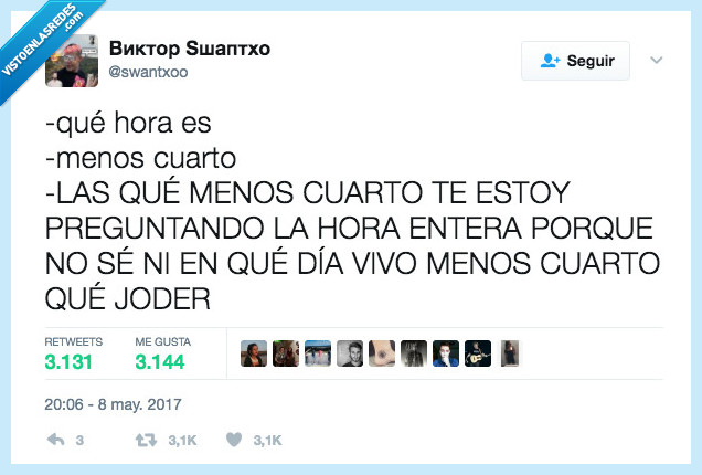 hora,menos cuarto,esperar,día,vivir
