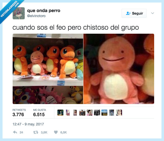 charmander,feo,grupo