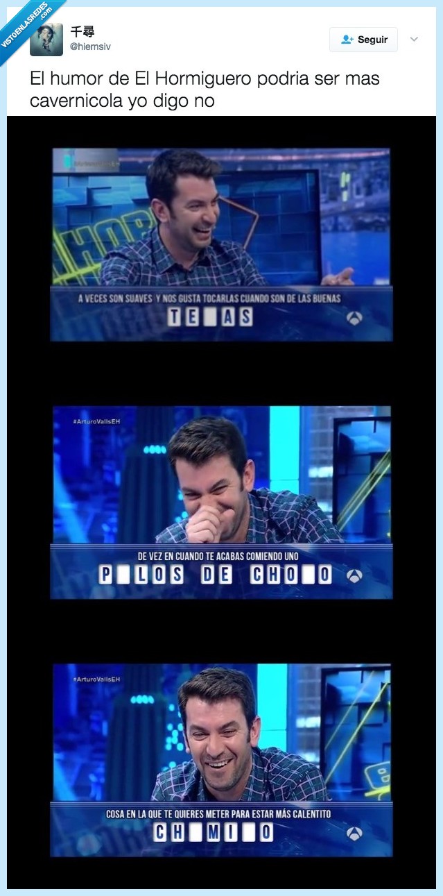 Arturo Valls,el Hormiguero,chistes rancio