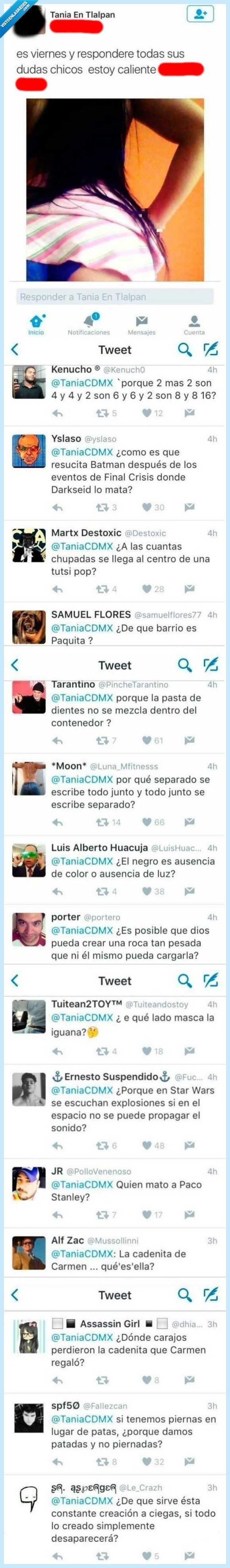 viernes,dudas,pregunta,respuesta