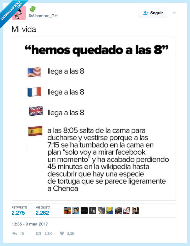 llegar tarde,8,pachorra