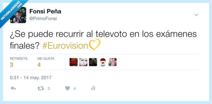 televoto,eurovisión,examenes,estudiante
