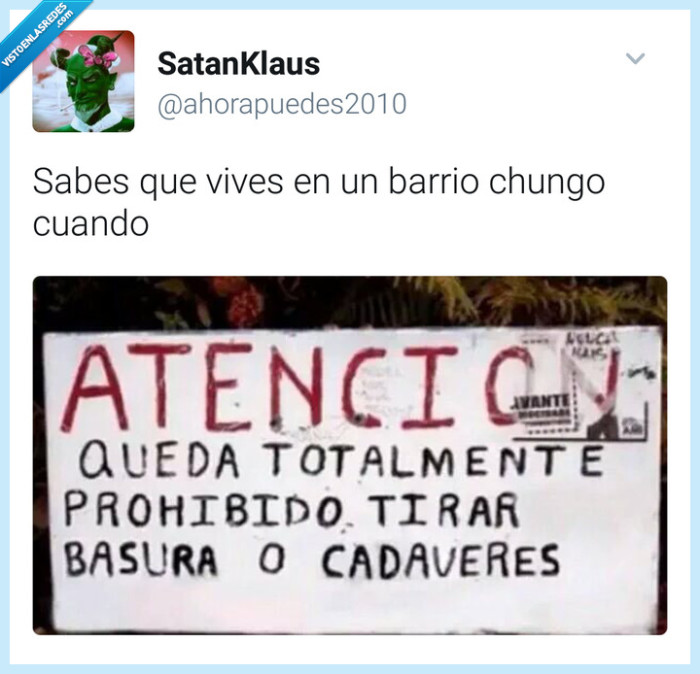 barrio cchungo,basura,cadaberes