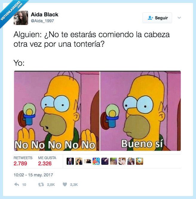 homer,si,no,comer cabeza