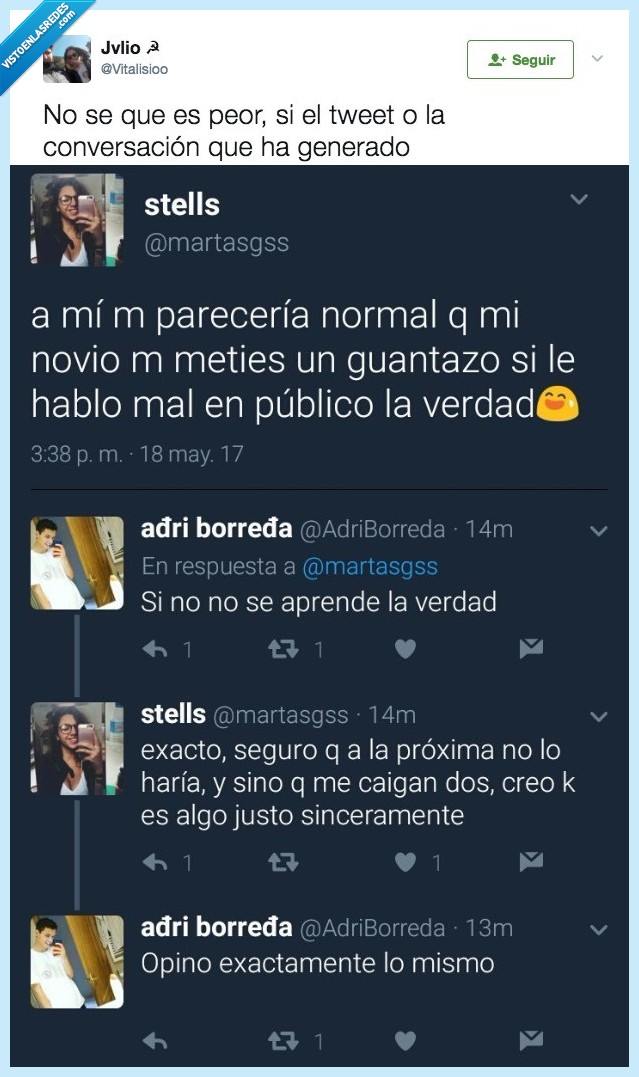 guantazo,mujer,opiniones