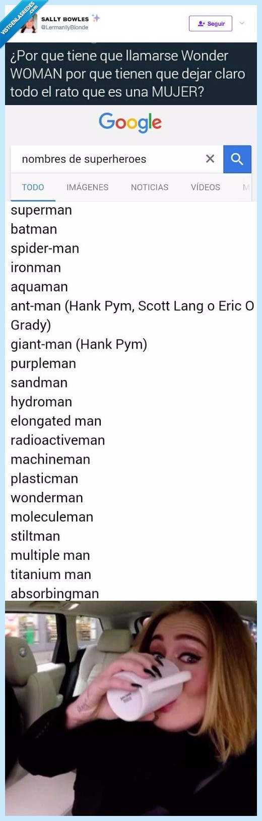 adele,wonderwoman,feminismo