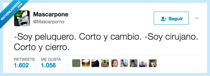 cirujano,peluquero,cortar