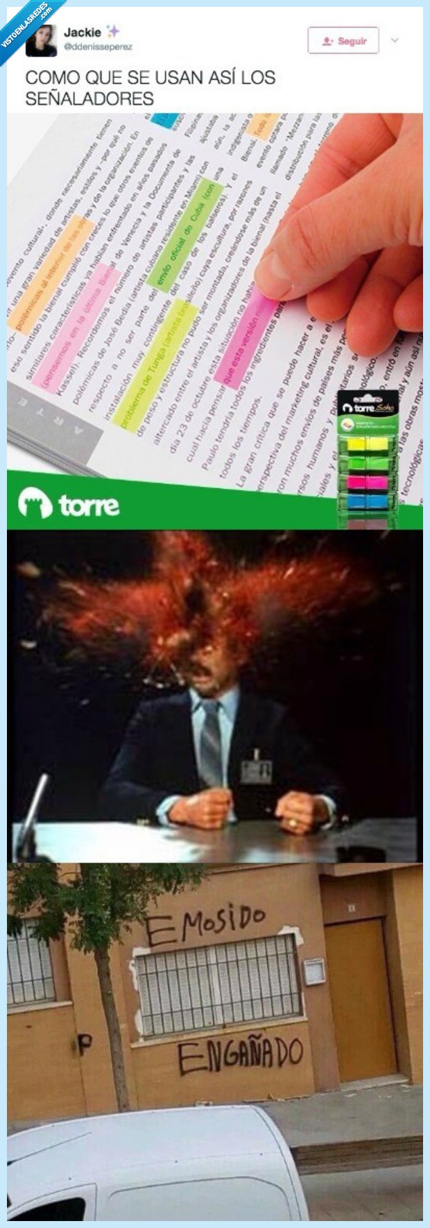 señaladores,mentira,uso