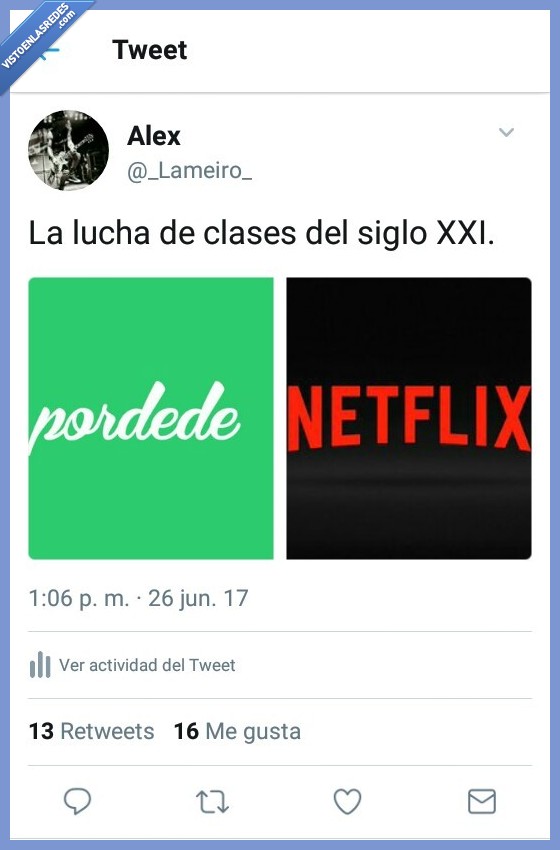 netflix,pordede,lucha de clases