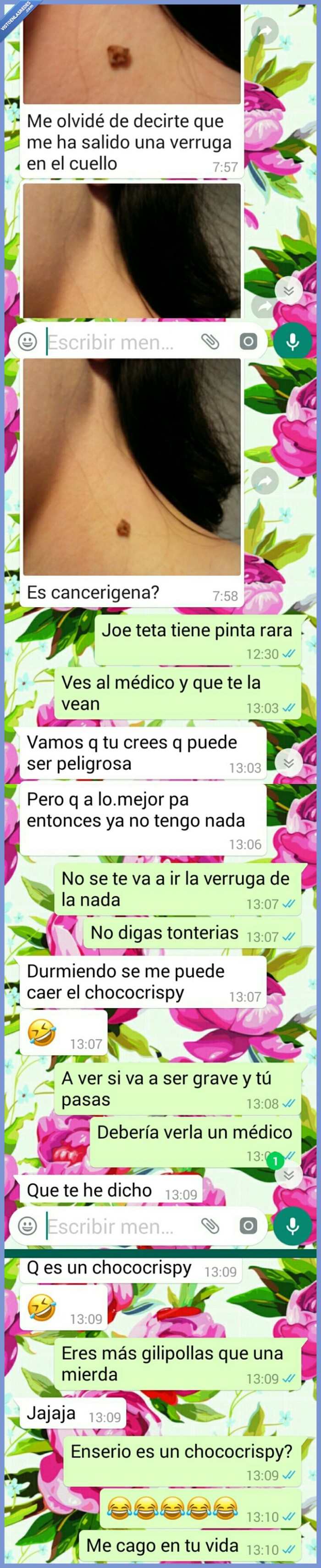 chococrispy,madurar,verruga,lerda