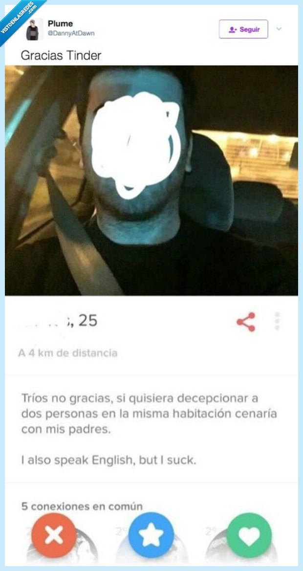 perfil,tinder,tríos
