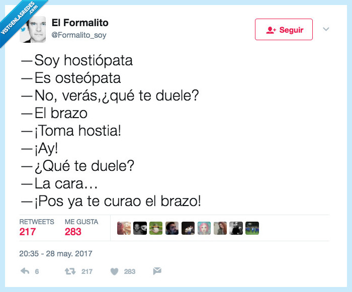 hosteopata,chiste