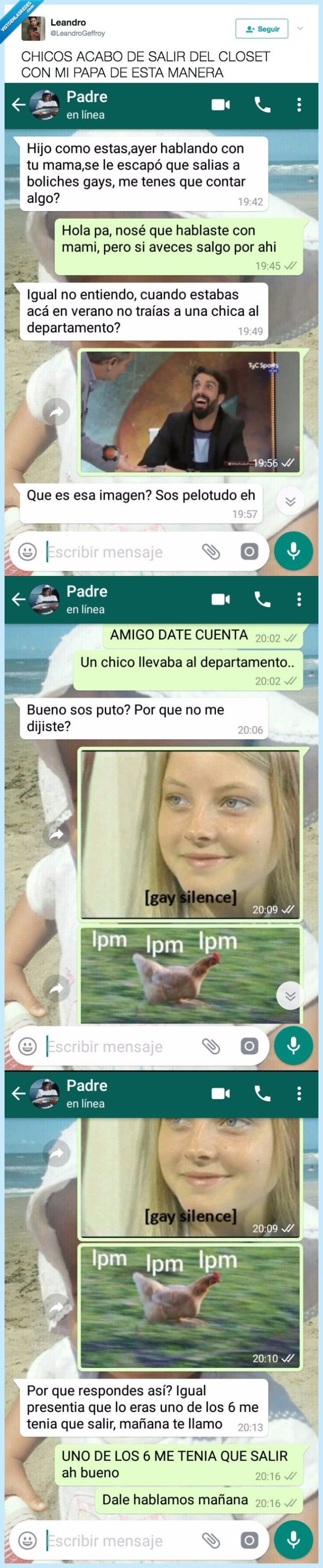 meme,padre,salir,armario