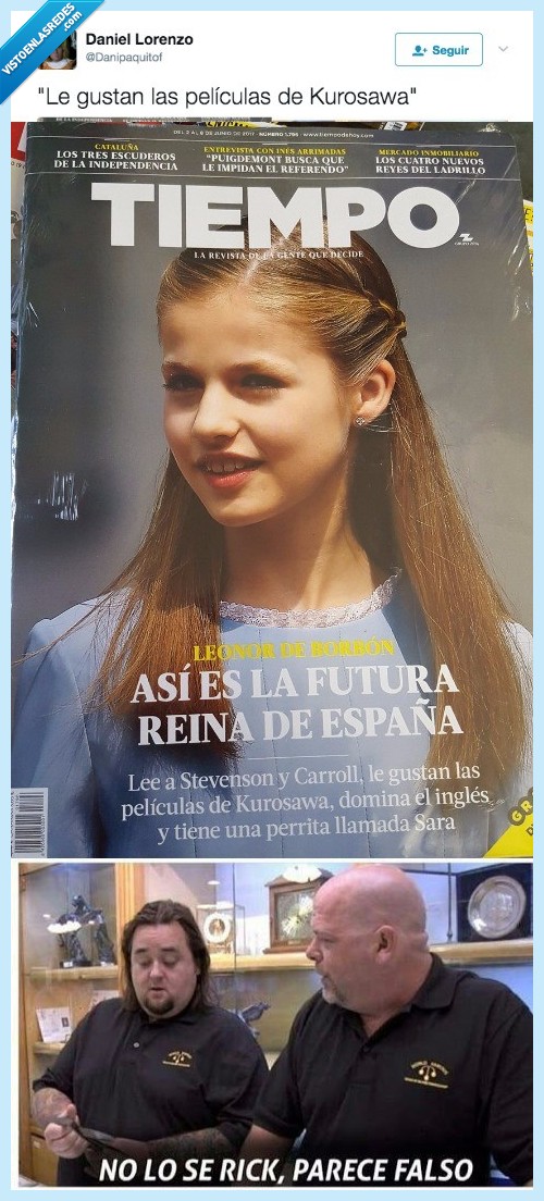 467711 - La gente se parte con la portada de la Infanta porque no hay quien se la crea, por @Danipaquitof