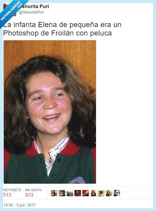 infanta,elena,peluca,photoshop