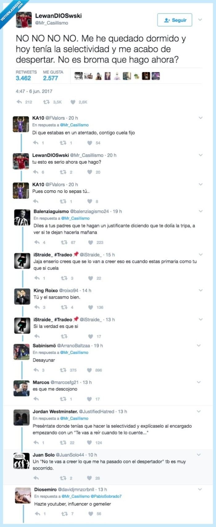 dormir,selectividad,broma