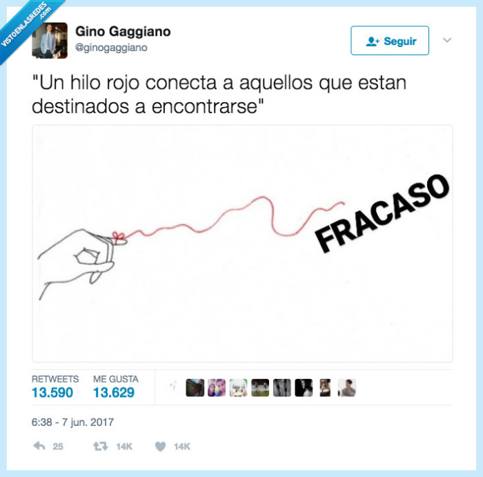 hilo rojo,conectar,destinados,fracaso