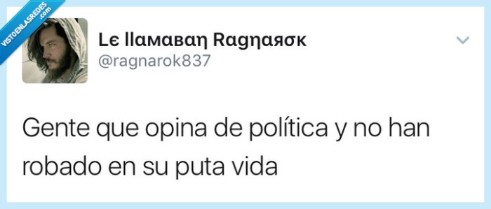 robar,política opinar