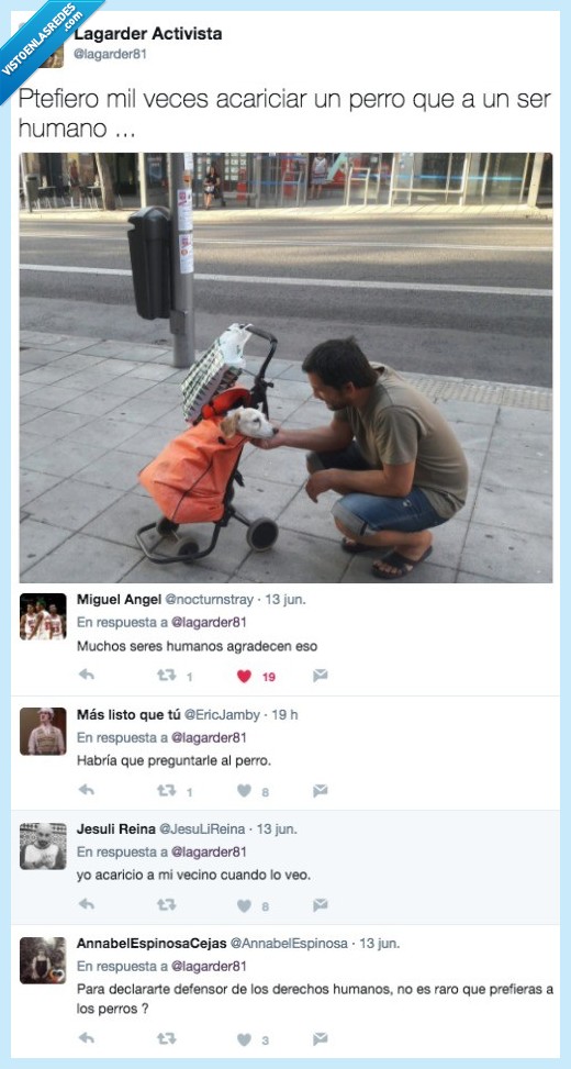 lagarder,activista,acariciar,humano