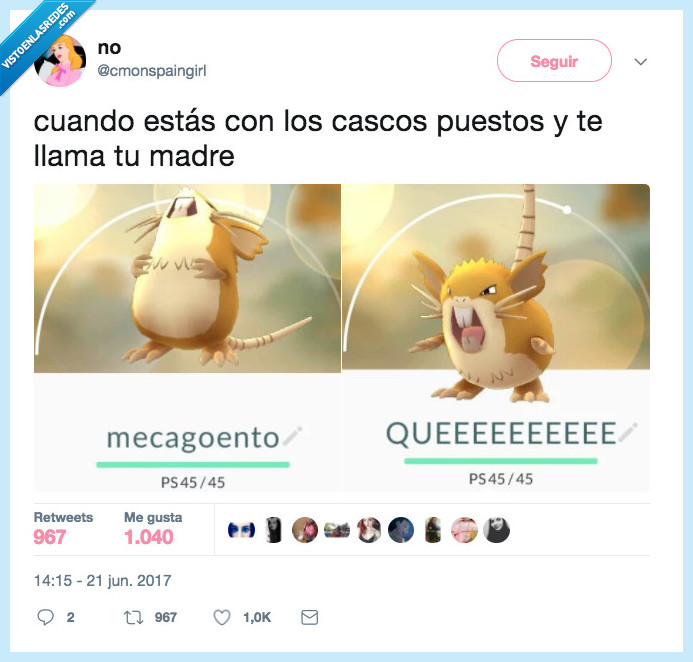 ratata,cascos,madre,llamar