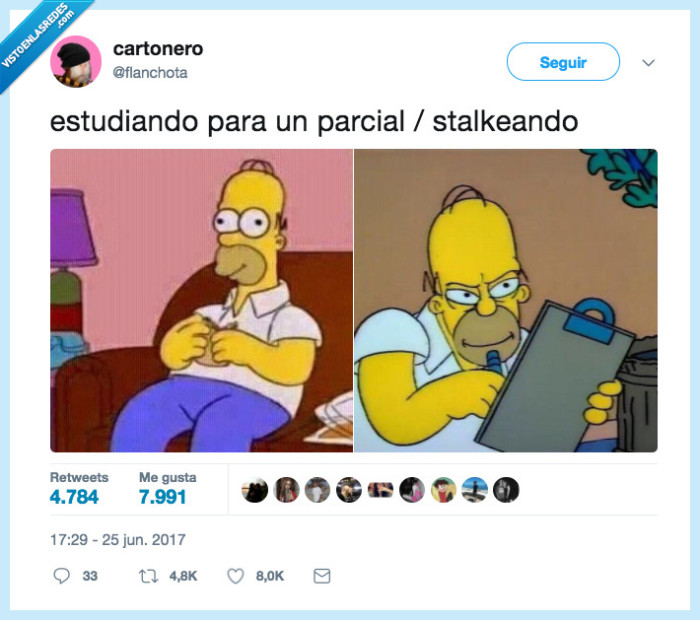 stalkear,estudiar,parcial