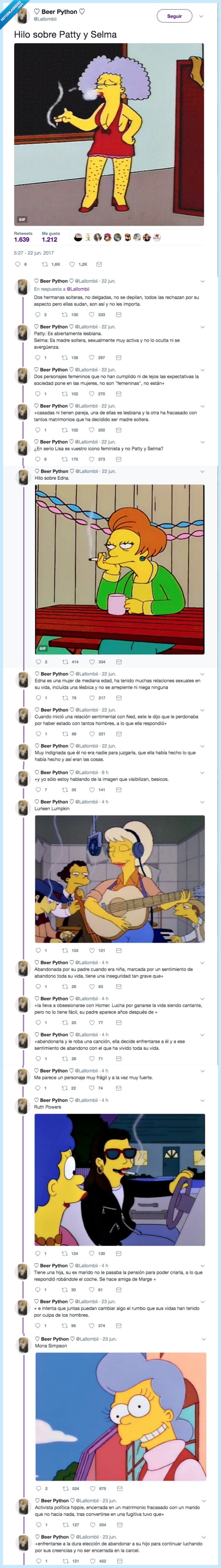 469138 - Cuando no tienes ni idea pero te han metido el feminismo en los Simpsons en vena, por @Lallombii