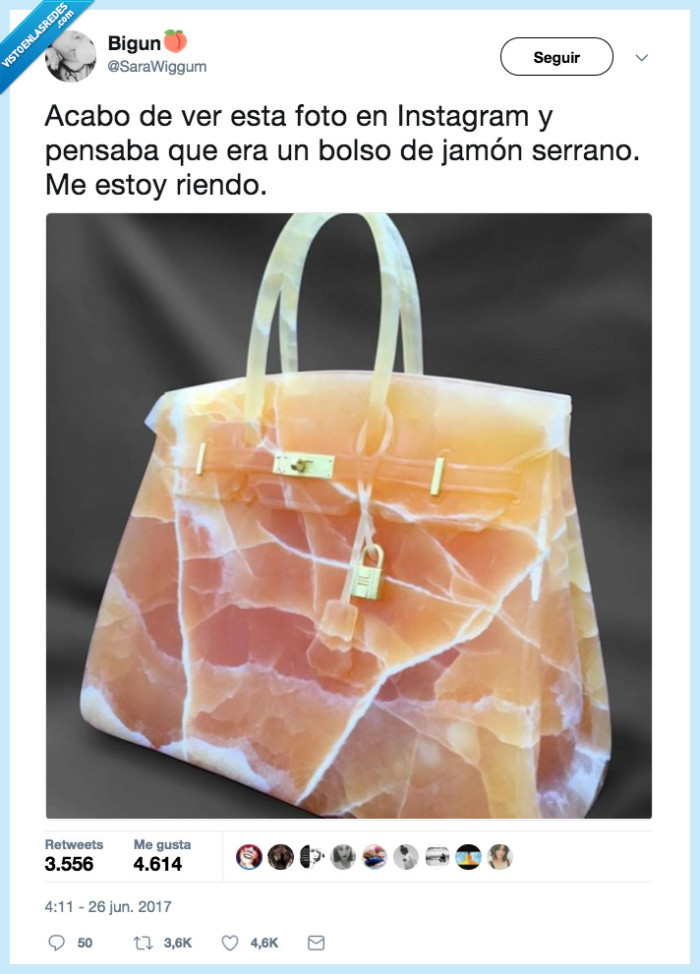 bolso,tocino,jamón