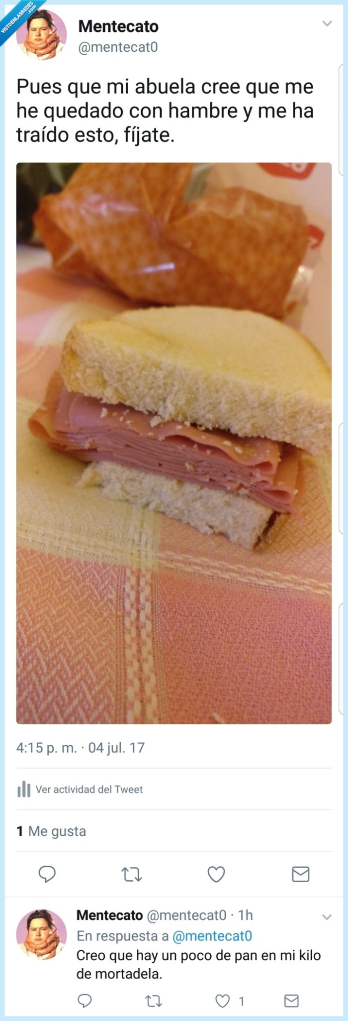 mortadela,pan,abuelas,merienda