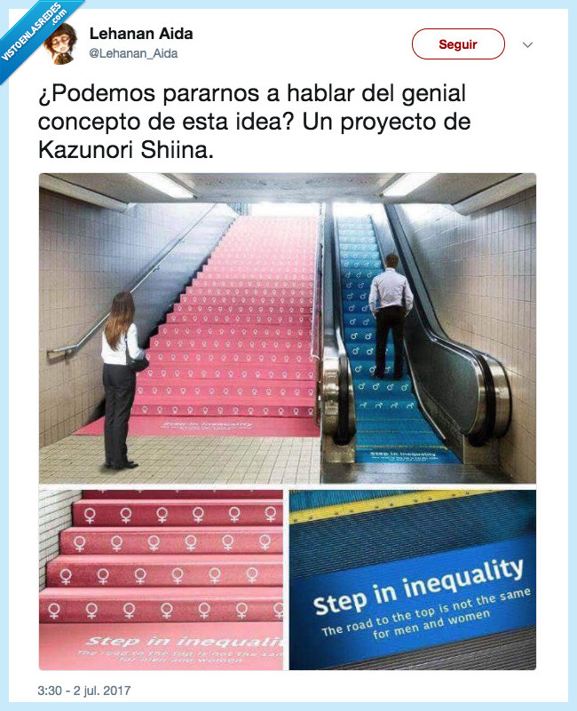 escaleras,igualdad