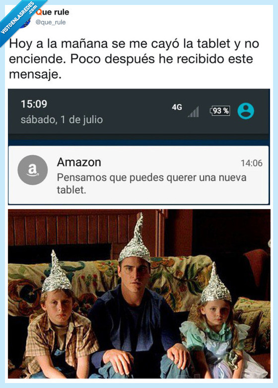 amazon,tablet,mensaje