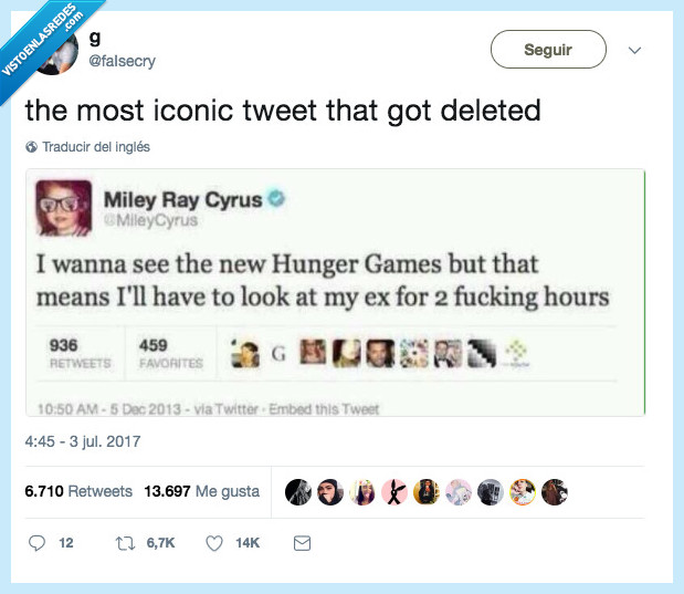 miley cyrus,juegos del hambre,ex