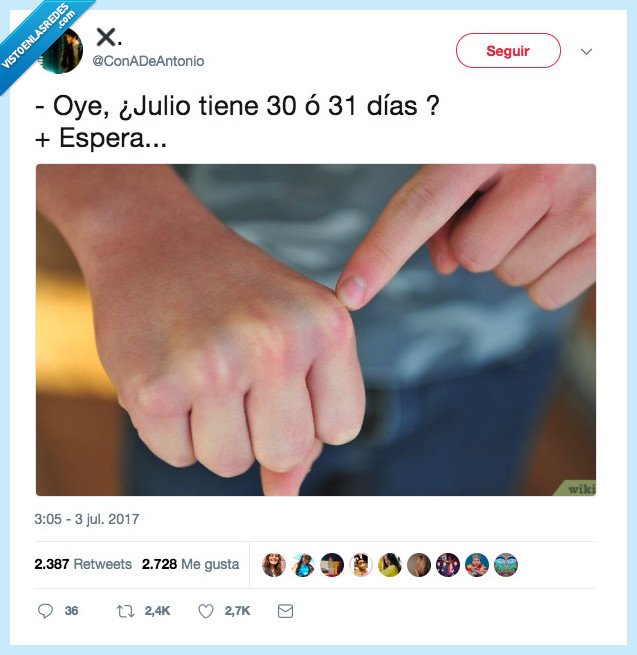 hacer,puño,contar,meses