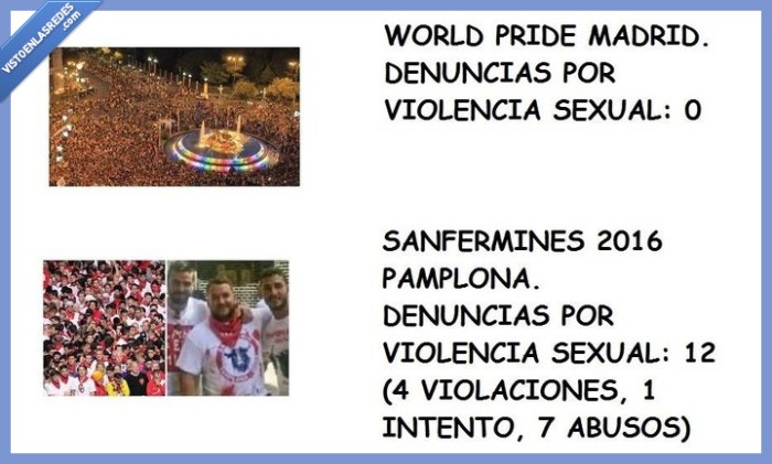 pride,sanfermines,comparativa
