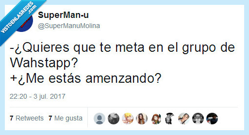 grupo,whatsapp,amenaza