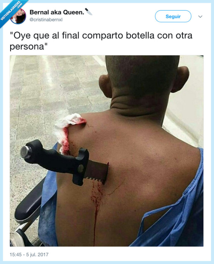 traición,cuchillo,espalda,compartir botella