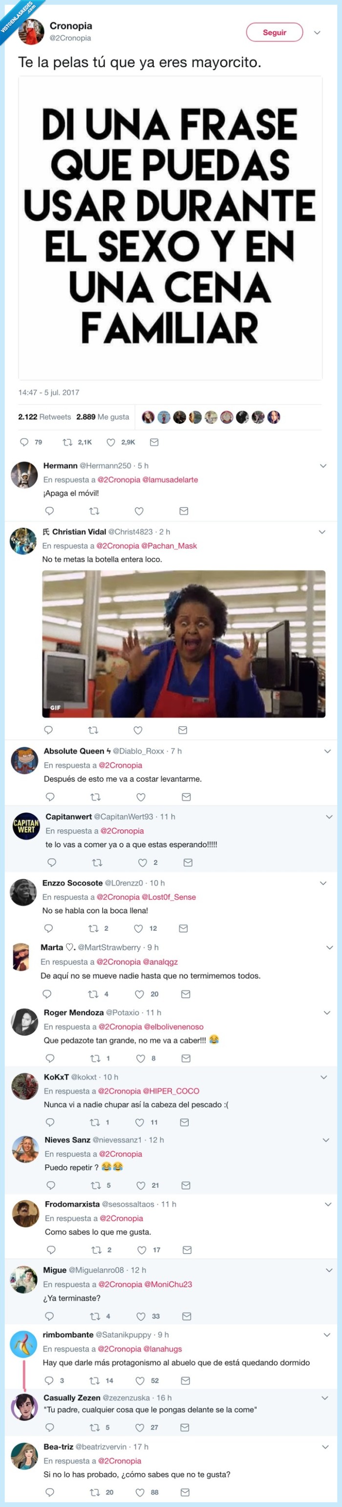 cama,cena familiar,frases,usar,twitter