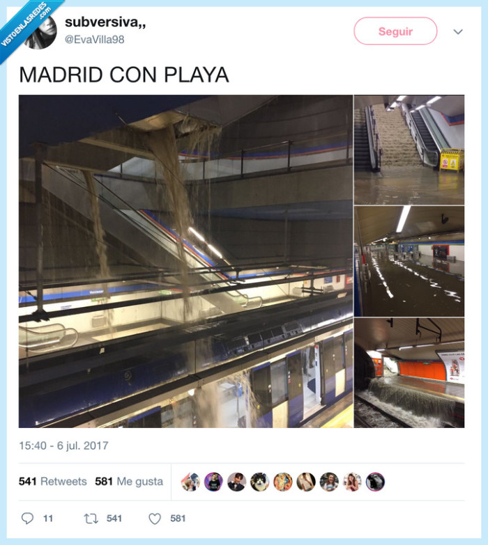 madrid,metro,agua,inundación