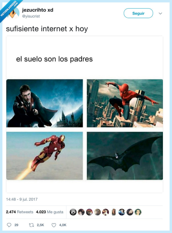 padres,suelo,superhéroes